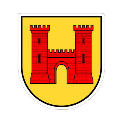CHE Wolhusen COA (Switzerland) (Coat of Arms) STICKER Vinyl Kiss-Cut Decal 6 Inch White - The Sticker Space