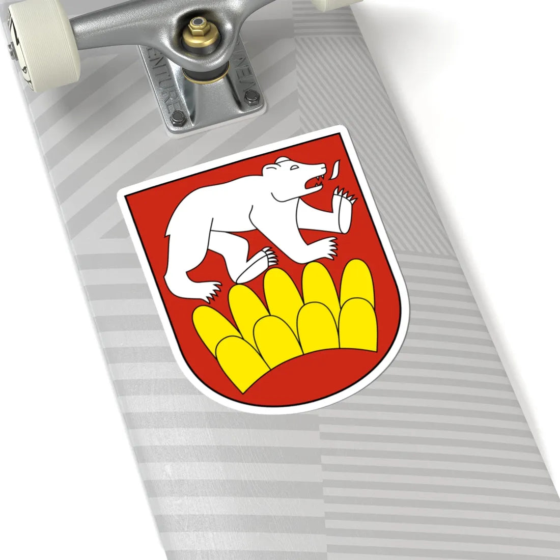 CHE Wuppenau COA (Switzerland) (Coat of Arms) STICKER Vinyl Kiss-Cut Decal - The Sticker Space