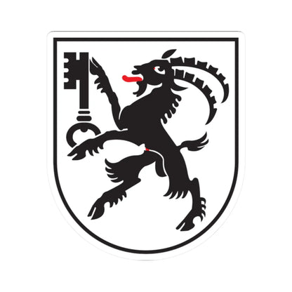 CHE Zizers COA (Switzerland) (Coat of Arms) STICKER Vinyl Kiss-Cut Decal 2 Inch White - The Sticker Space