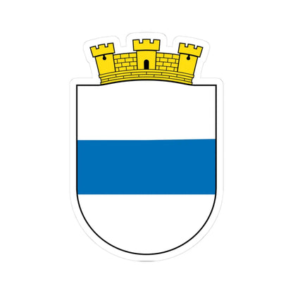 CHE Zug ZG COA (Switzerland) (Coat of Arms) STICKER Vinyl Kiss-Cut Decal 3 Inch White - The Sticker Space