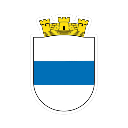 CHE Zug ZG COA (Switzerland) (Coat of Arms) STICKER Vinyl Kiss-Cut Decal 4 Inch White - The Sticker Space