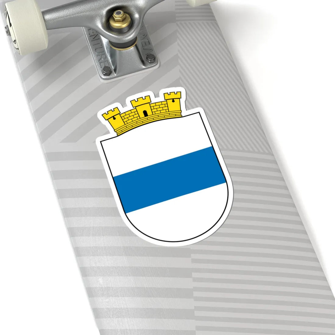 CHE Zug ZG COA (Switzerland) (Coat of Arms) STICKER Vinyl Kiss-Cut Decal - The Sticker Space