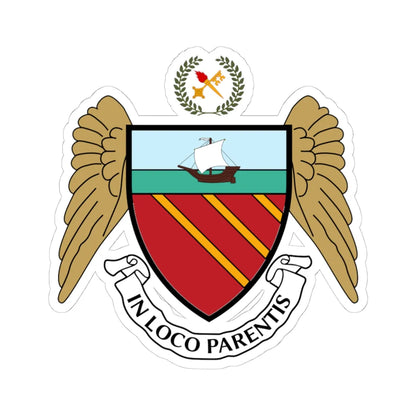 Cheadle Hulme School coat of arms (England) (Coat of Arms) STICKER Vinyl Kiss-Cut Decal 4 Inch White - The Sticker Space