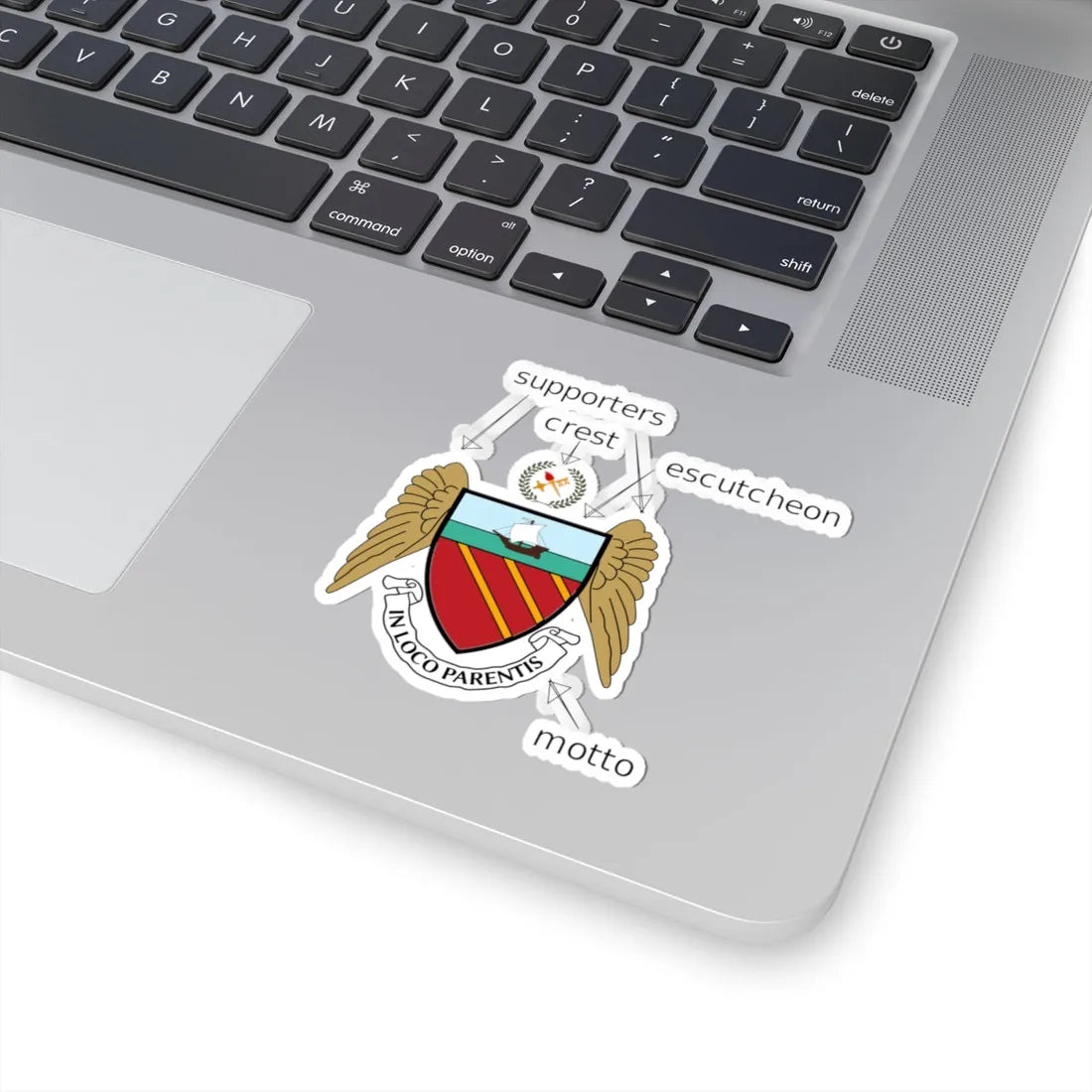 Cheadle Hulme School coat of arms explanation (England) (Coat of Arms) STICKER Vinyl Kiss-Cut Decal - The Sticker Space