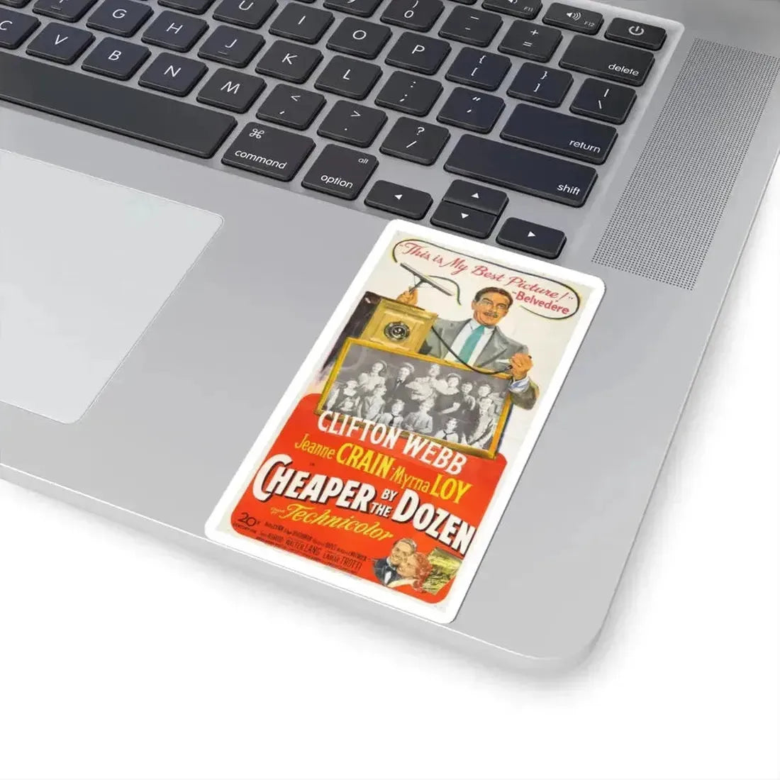 Cheaper by the Dozen 1950 Movie Poster - STICKER Vinyl Kiss-Cut Decal - The Sticker Space