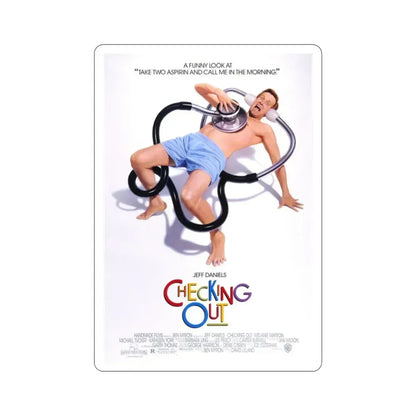Checking Out 1989 Movie Poster STICKER Vinyl Die-Cut Decal 2 Inch - The Sticker Space
