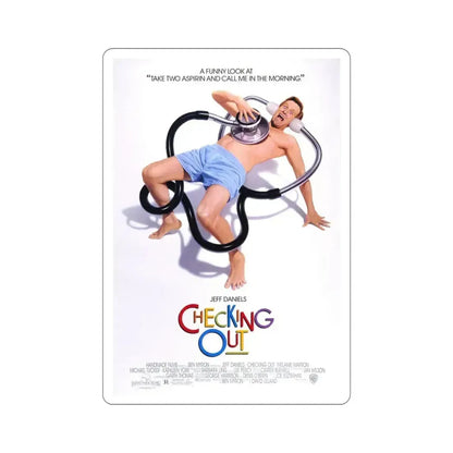 Checking Out 1989 Movie Poster STICKER Vinyl Die-Cut Decal 5 Inch - The Sticker Space