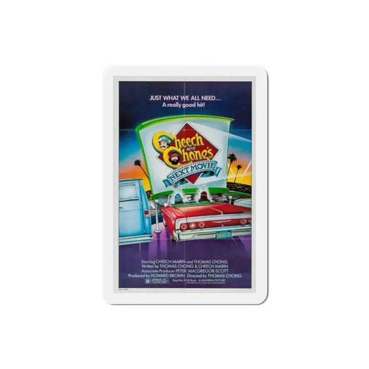 Cheech and Chong's Next Movie 1980 Movie Poster Refrigerator Magnet 2 Inch - The Sticker Space