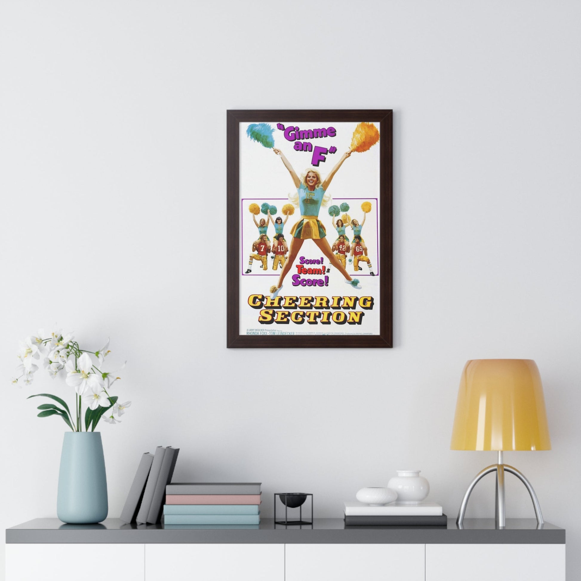 CHEERING SECTION 1977 - Framed Movie Poster-The Sticker Space