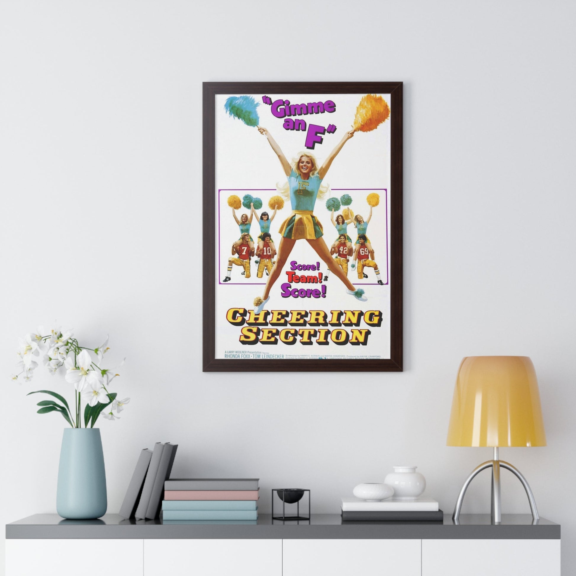 CHEERING SECTION 1977 - Framed Movie Poster-The Sticker Space