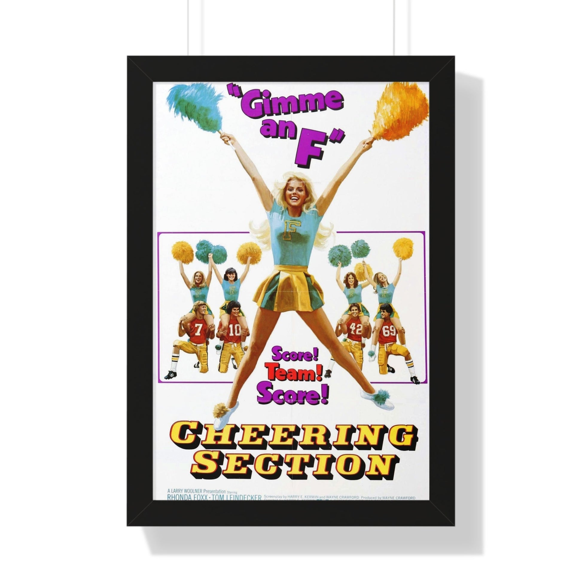 CHEERING SECTION 1977 - Framed Movie Poster-16″ x 24″-The Sticker Space