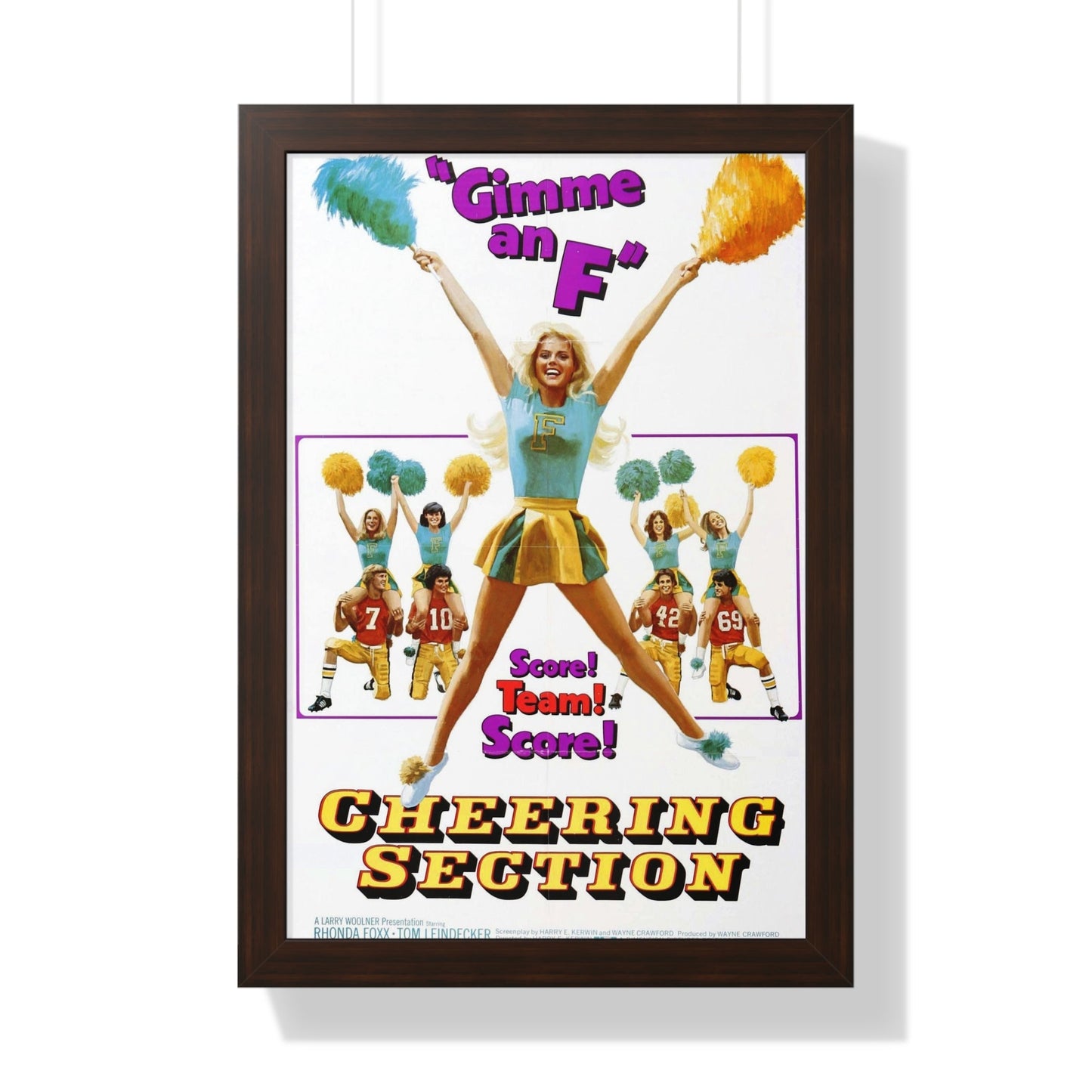 CHEERING SECTION 1977 - Framed Movie Poster-16″ x 24″-The Sticker Space