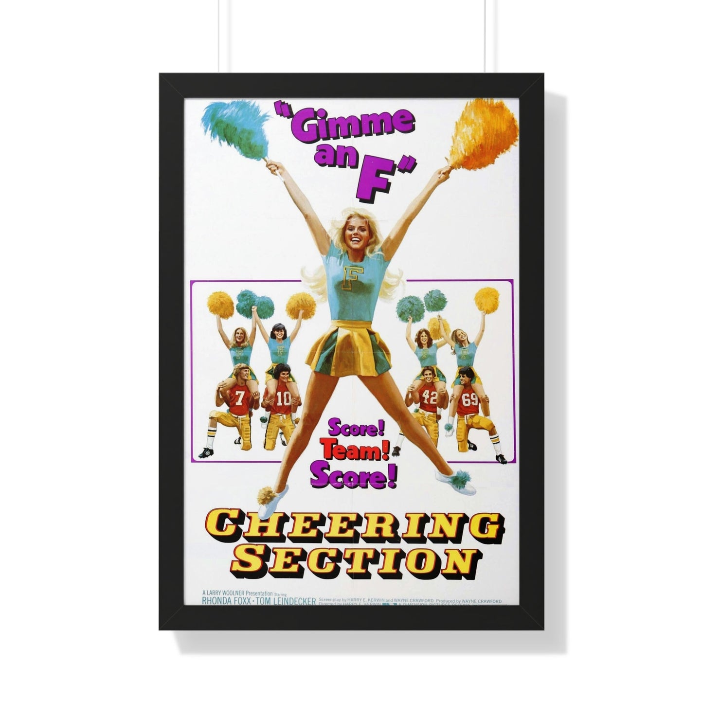 CHEERING SECTION 1977 - Framed Movie Poster-20" x 30"-The Sticker Space