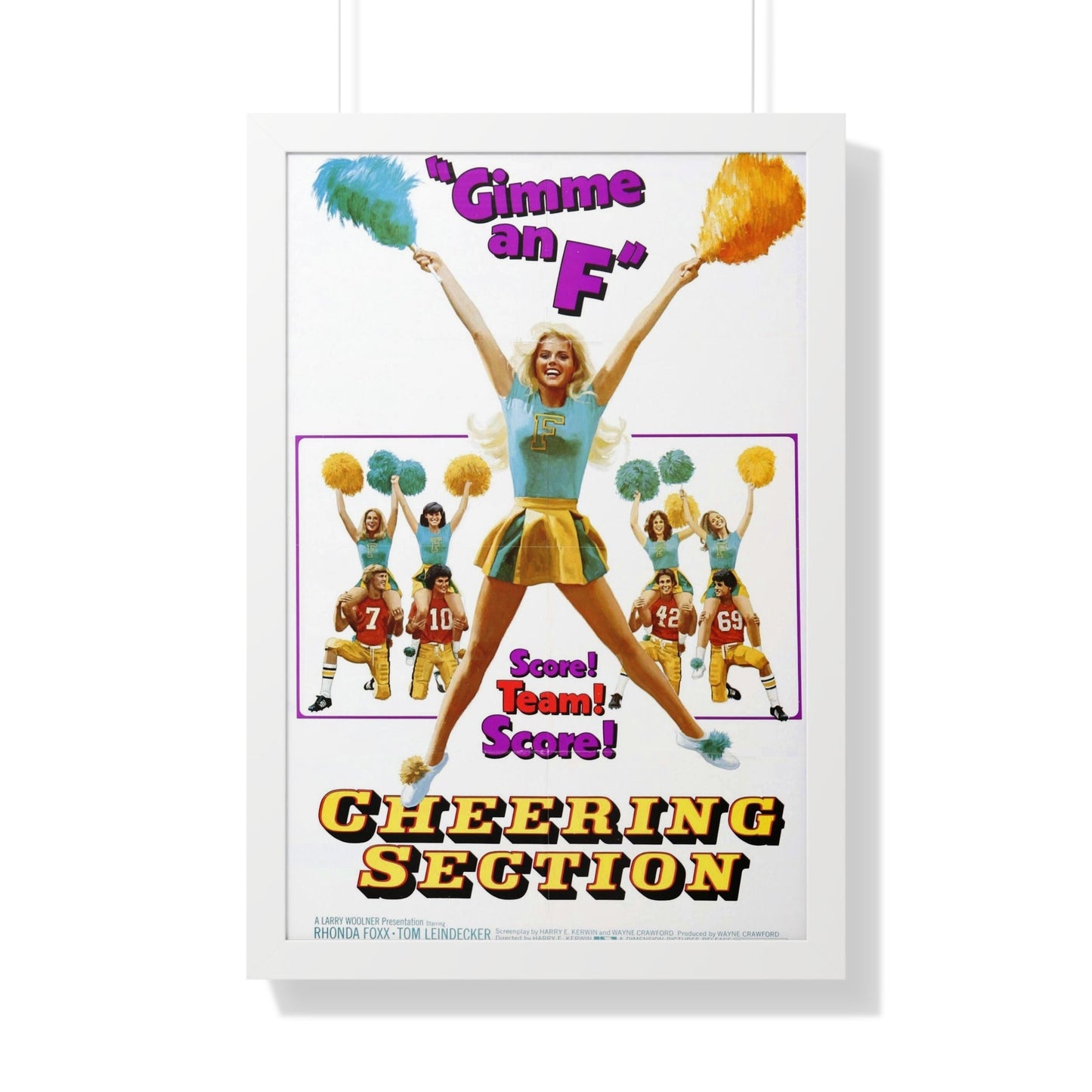 CHEERING SECTION 1977 - Framed Movie Poster-20" x 30"-The Sticker Space