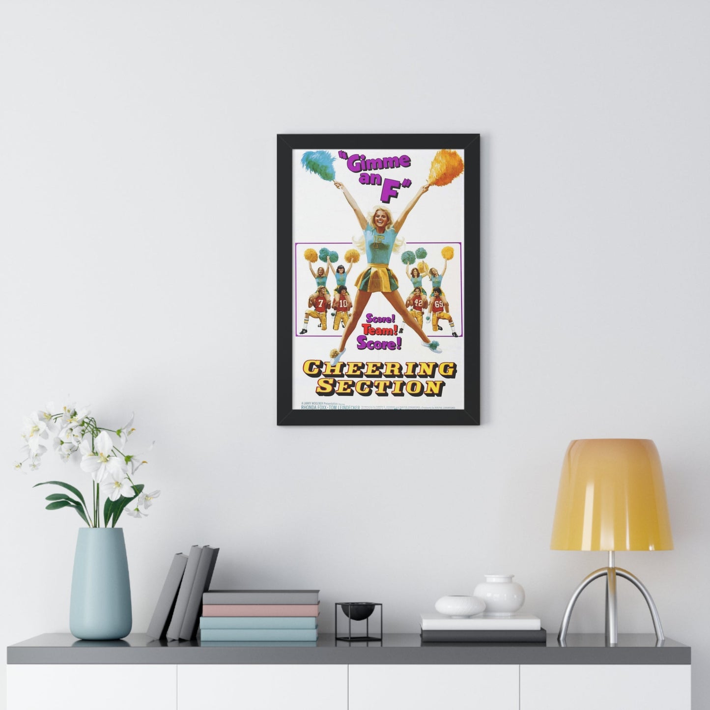 CHEERING SECTION 1977 - Framed Movie Poster-The Sticker Space