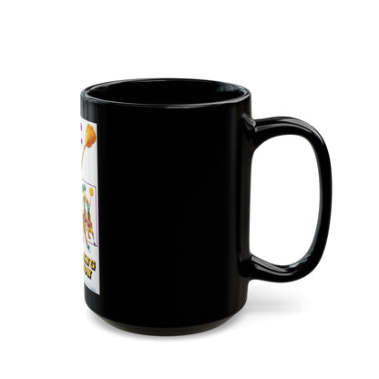 CHEERING SECTION 1977 Movie Poster - Black Coffee Mug-The Sticker Space