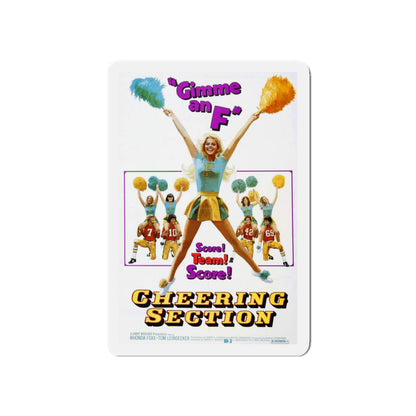 CHEERING SECTION 1977 Movie Poster - Die-Cut Magnet-5" x 5"-The Sticker Space