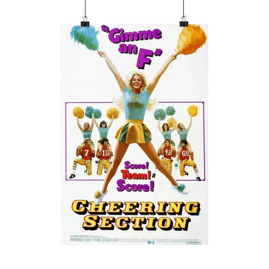 CHEERING SECTION 1977 - Paper Movie Poster 12″ x 18″ Matte - The Sticker Space
