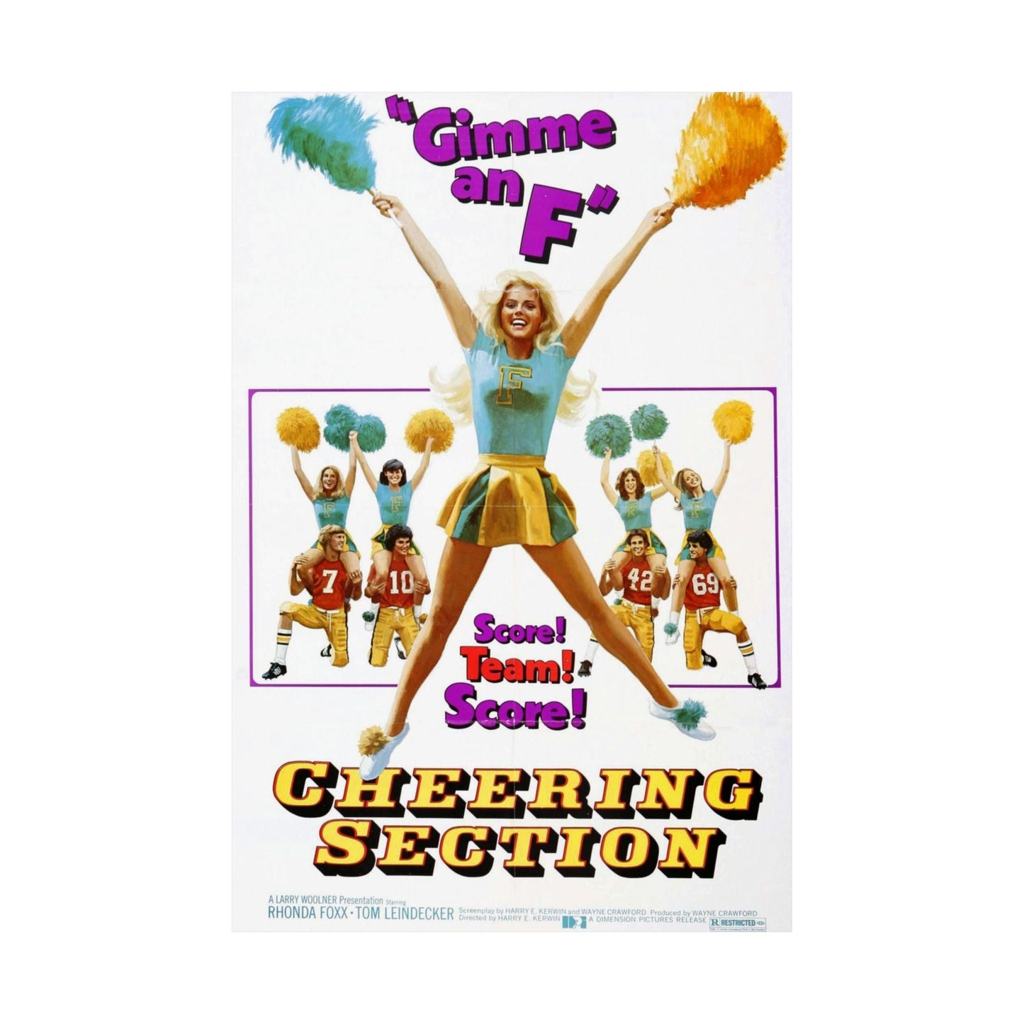 CHEERING SECTION 1977 - Paper Movie Poster-The Sticker Space