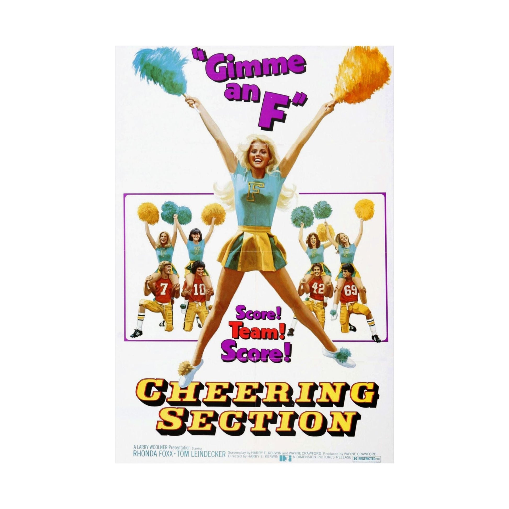 CHEERING SECTION 1977 - Paper Movie Poster-The Sticker Space