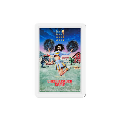 Cheerleader Camp 1987 Movie Poster Die-Cut Magnet-3" x 3"-The Sticker Space