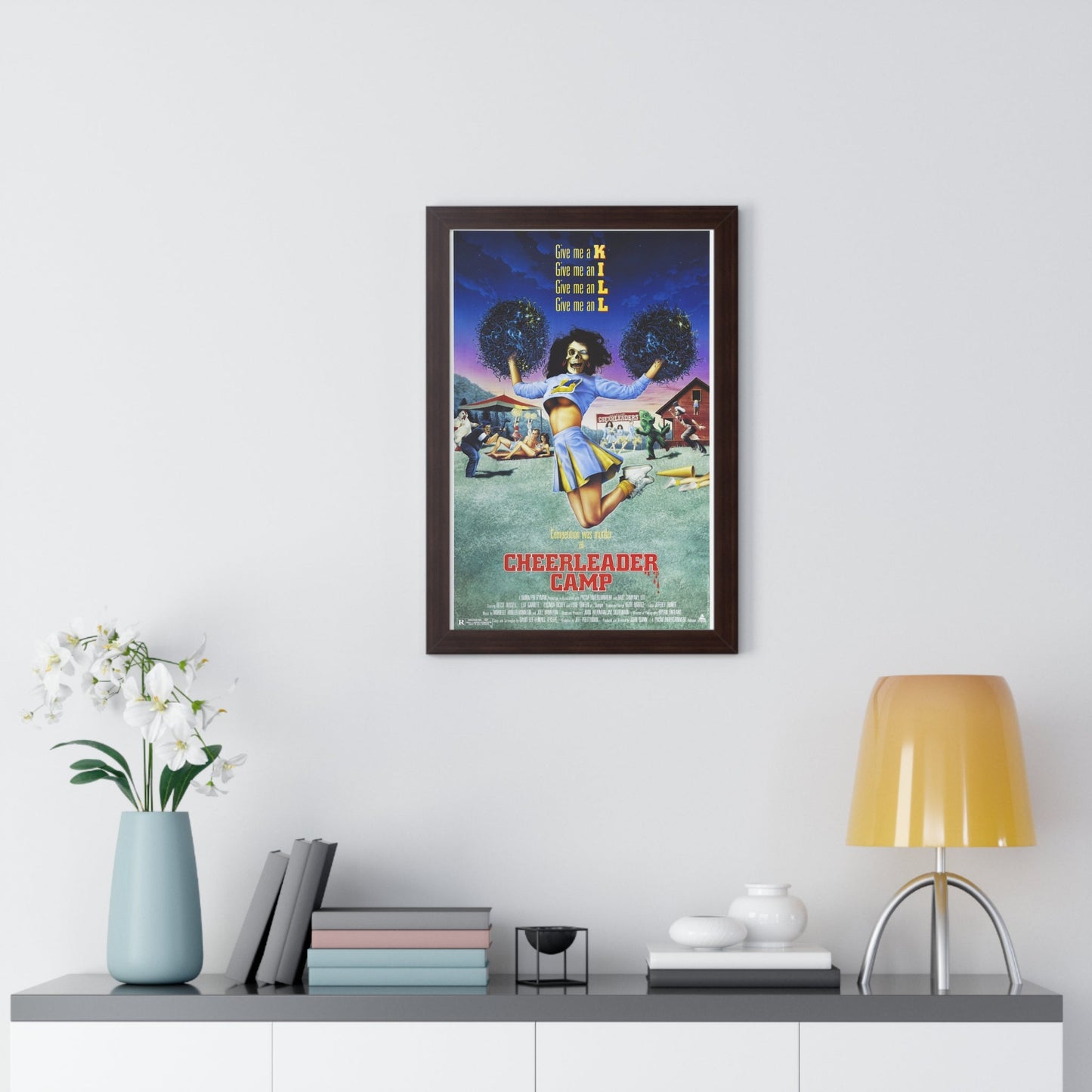 CHEERLEADER CAMP 1988 - Framed Movie Poster-The Sticker Space