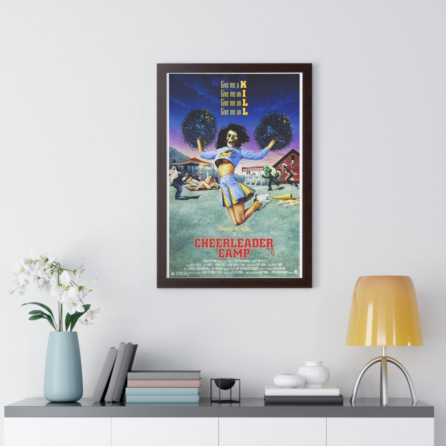 CHEERLEADER CAMP 1988 - Framed Movie Poster-The Sticker Space