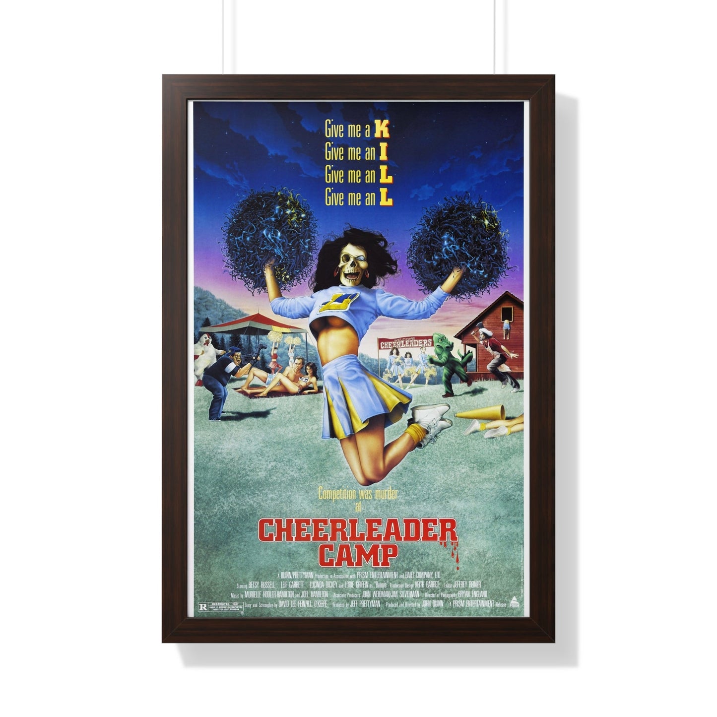 CHEERLEADER CAMP 1988 - Framed Movie Poster-20" x 30"-The Sticker Space