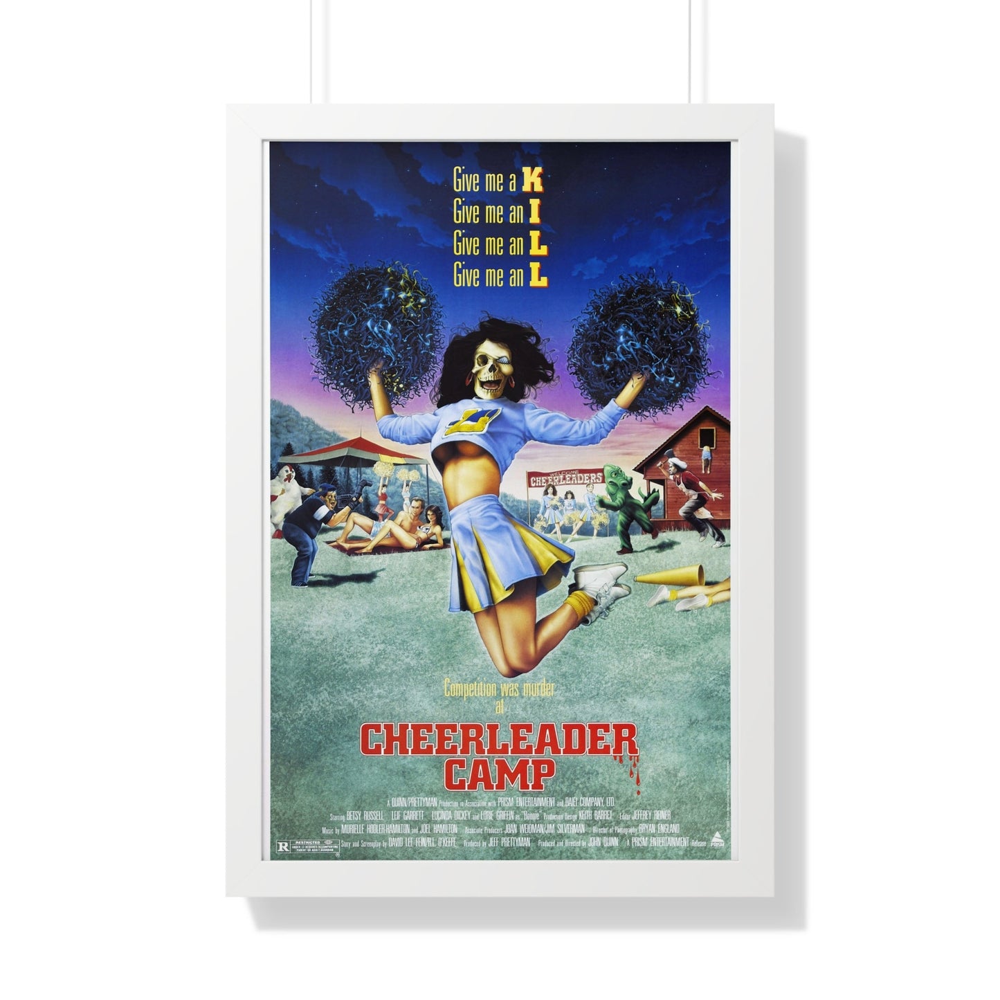 CHEERLEADER CAMP 1988 - Framed Movie Poster-20" x 30"-The Sticker Space