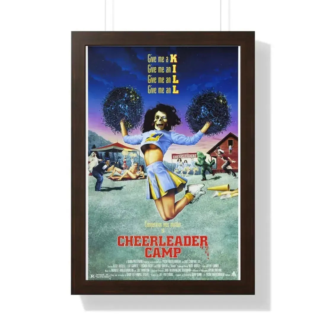 CHEERLEADER CAMP 1988 - Framed Movie Poster - The Sticker Space