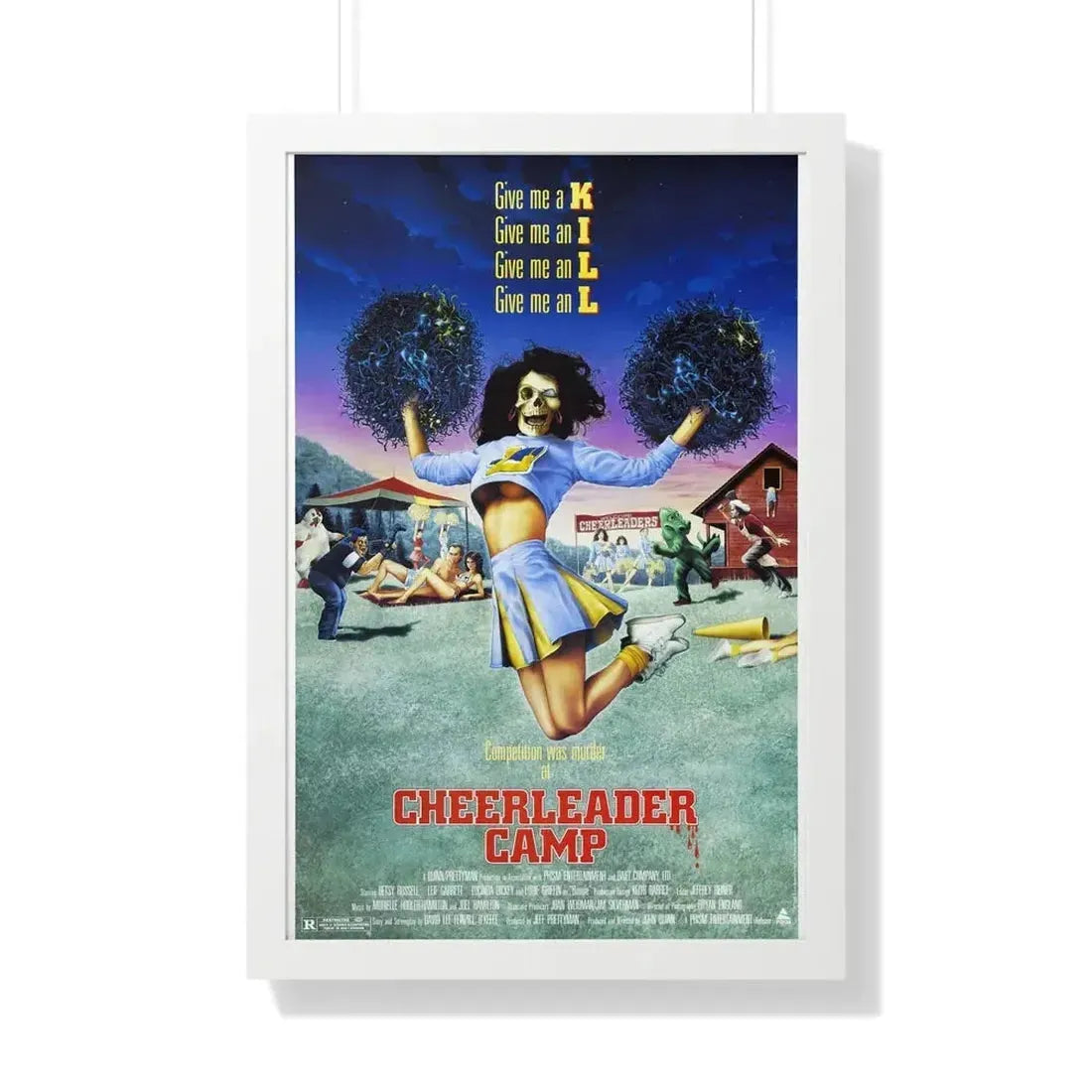 CHEERLEADER CAMP 1988 - Framed Movie Poster - The Sticker Space