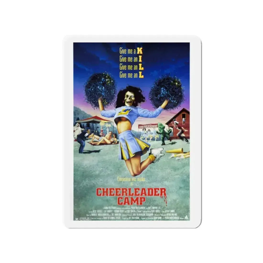 CHEERLEADER CAMP 1988 Movie Poster - Refrigerator Magnet - The Sticker Space