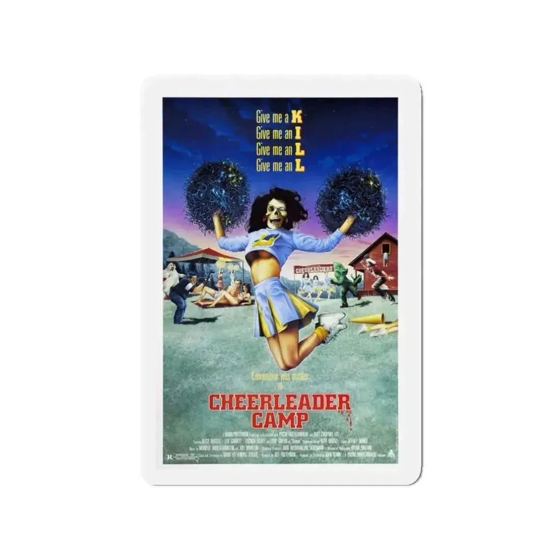 CHEERLEADER CAMP 1988 Movie Poster - Refrigerator Magnet - The Sticker Space