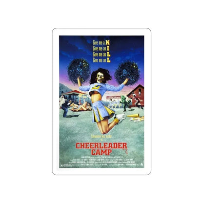 CHEERLEADER CAMP 1988 Movie Poster STICKER Vinyl Die-Cut Decal 3 Inch - The Sticker Space