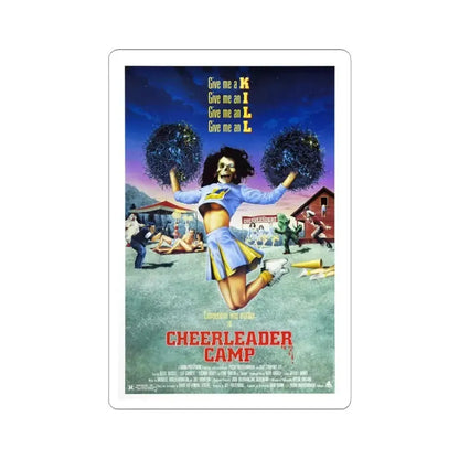 CHEERLEADER CAMP 1988 Movie Poster - STICKER Vinyl Kiss-Cut Decal 4 Inch White - The Sticker Space