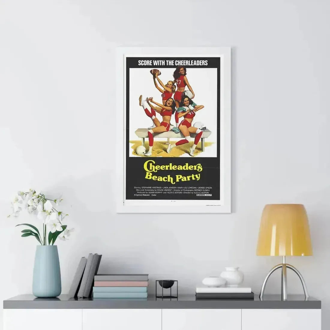 CHEERLEADERS BEACH PARTY 1978 - Framed Movie Poster - The Sticker Space