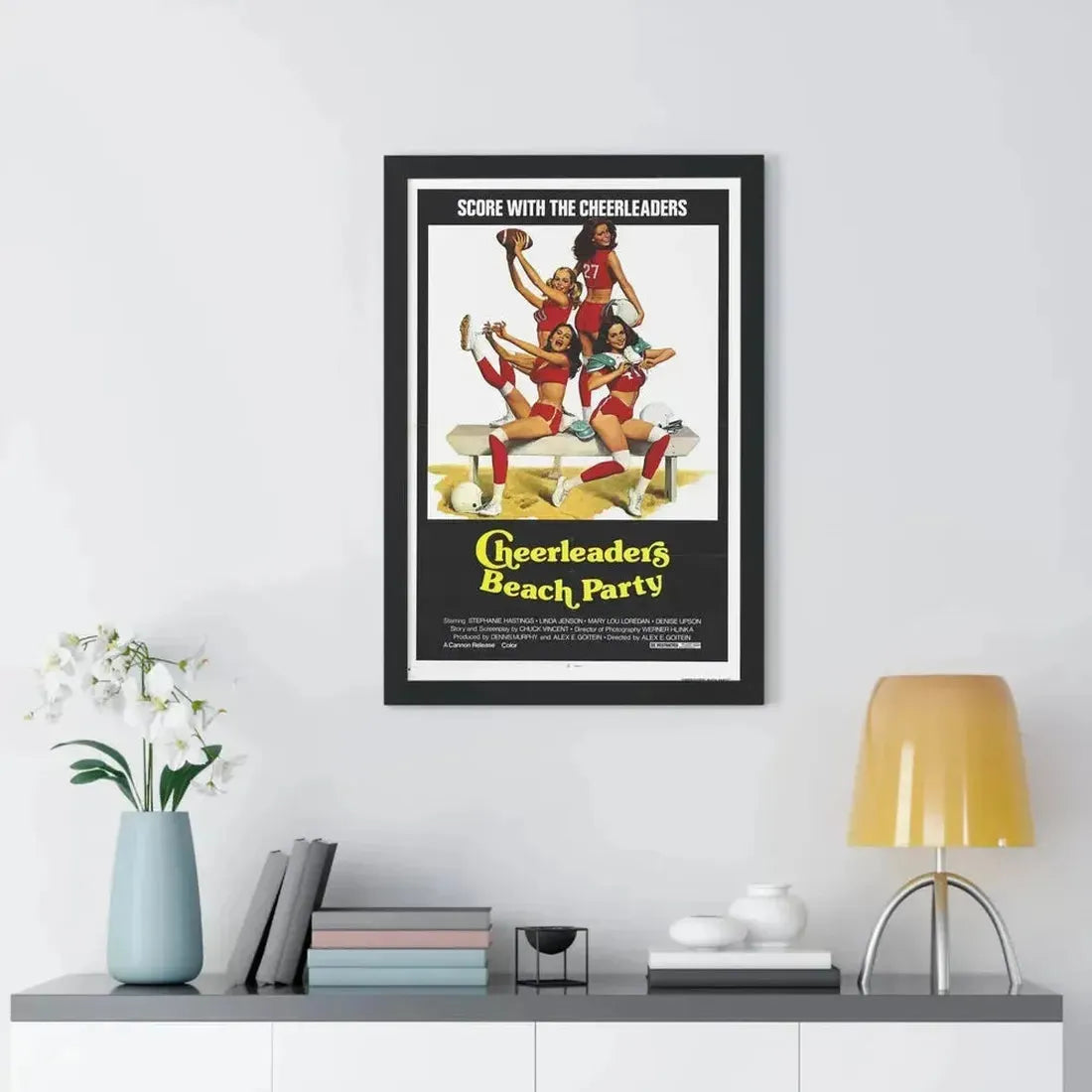 CHEERLEADERS BEACH PARTY 1978 - Framed Movie Poster - The Sticker Space