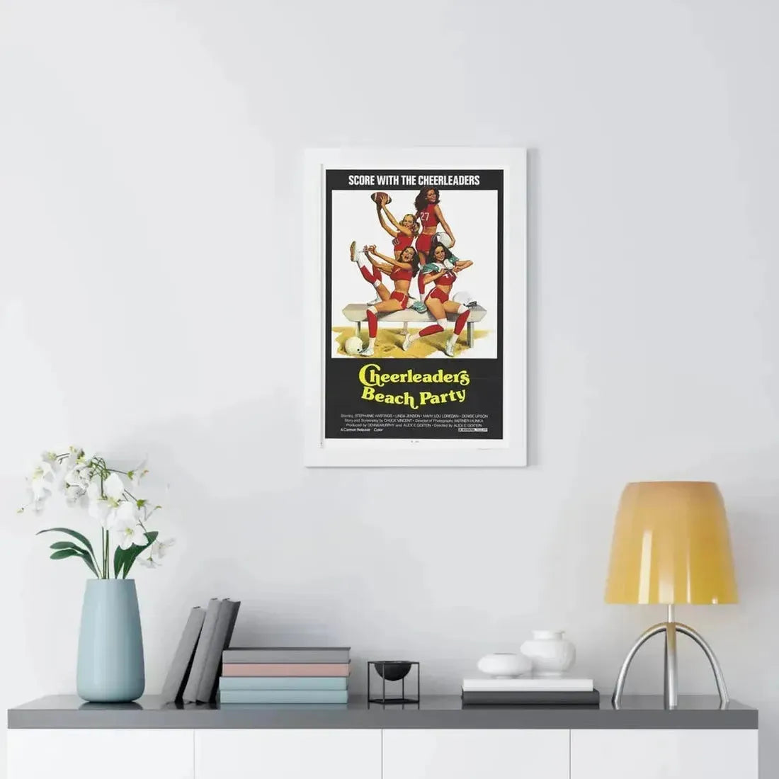 CHEERLEADERS BEACH PARTY 1978 - Framed Movie Poster - The Sticker Space