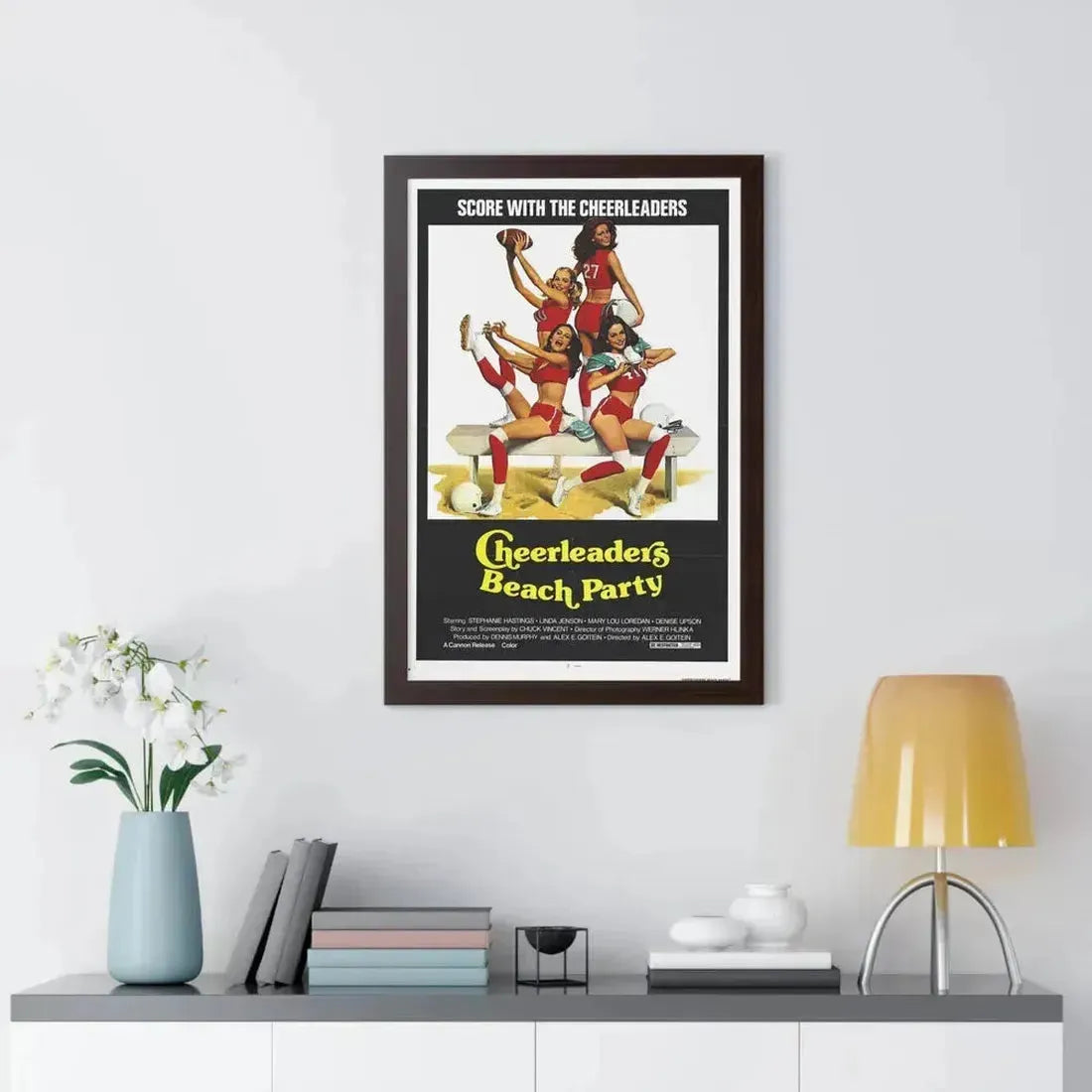 CHEERLEADERS BEACH PARTY 1978 - Framed Movie Poster - The Sticker Space