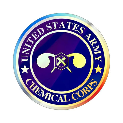 Chemical Corps (U.S. Army) Holographic STICKER Die-Cut Vinyl Decal 6 Inch Holographic - The Sticker Space