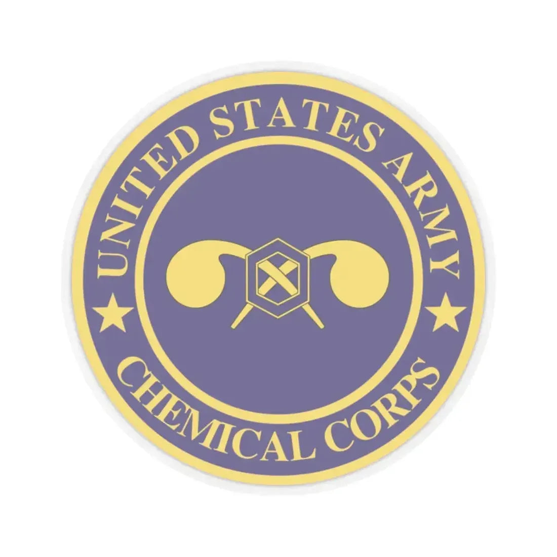 Chemical Corps (U.S. Army) STICKER Vinyl Kiss-Cut Decal 2 Inch Transparent - The Sticker Space