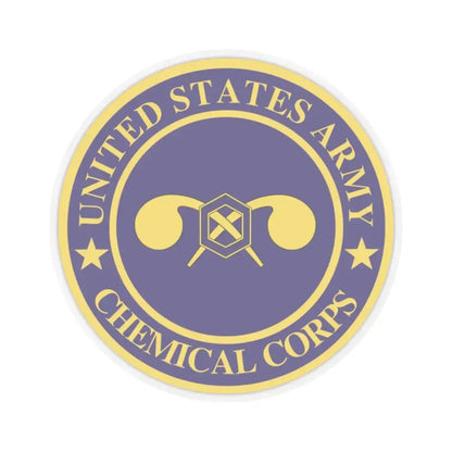 Chemical Corps (U.S. Army) STICKER Vinyl Kiss-Cut Decal 2 Inch Transparent - The Sticker Space