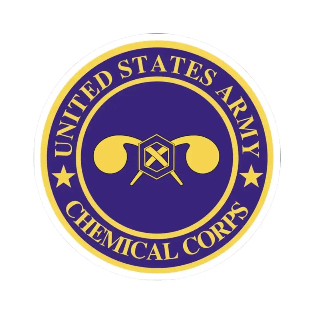 Chemical Corps (U.S. Army) STICKER Vinyl Kiss-Cut Decal 2 Inch White - The Sticker Space