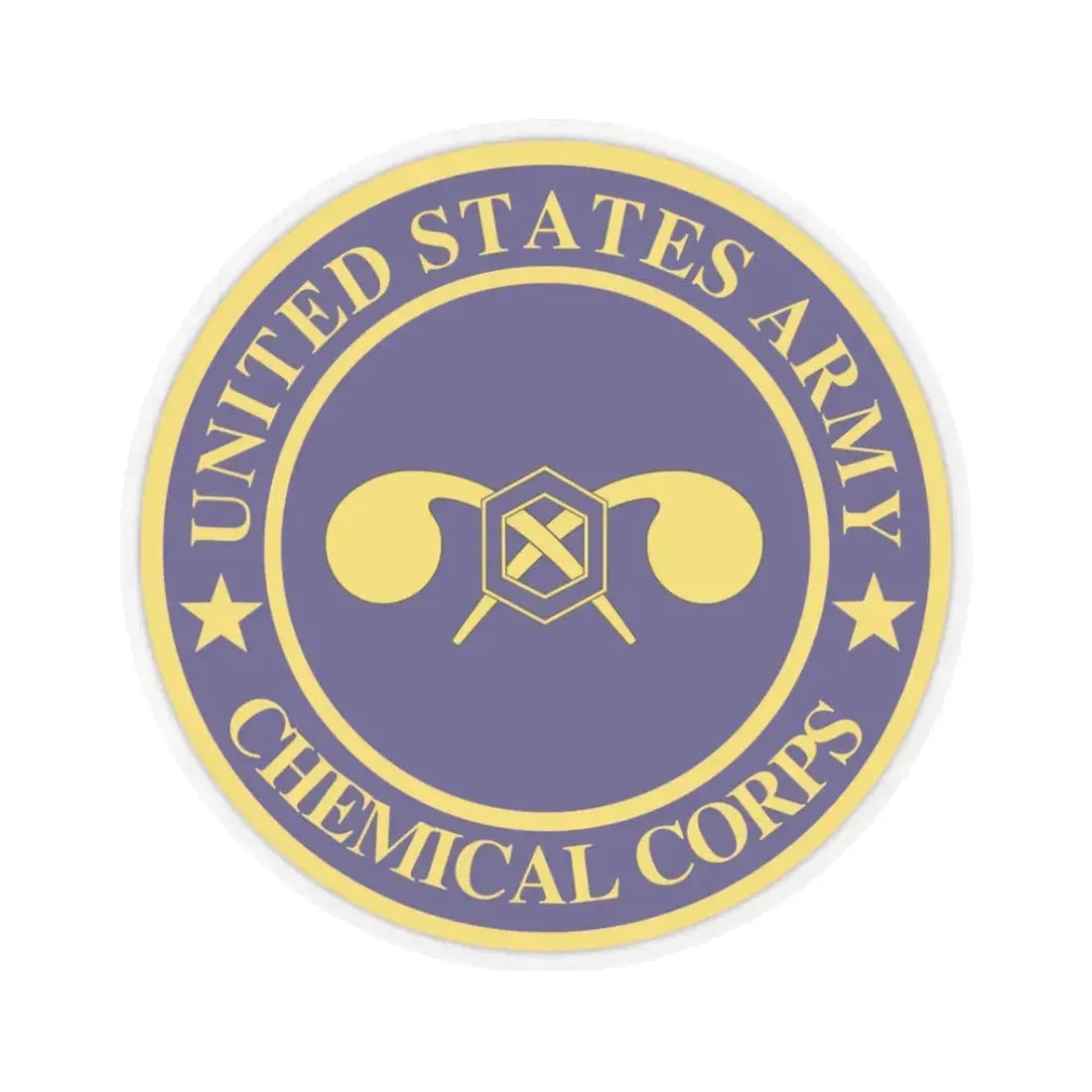 Chemical Corps (U.S. Army) STICKER Vinyl Kiss-Cut Decal 3 Inch Transparent - The Sticker Space