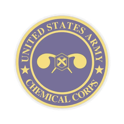 Chemical Corps (U.S. Army) STICKER Vinyl Kiss-Cut Decal 3 Inch Transparent - The Sticker Space