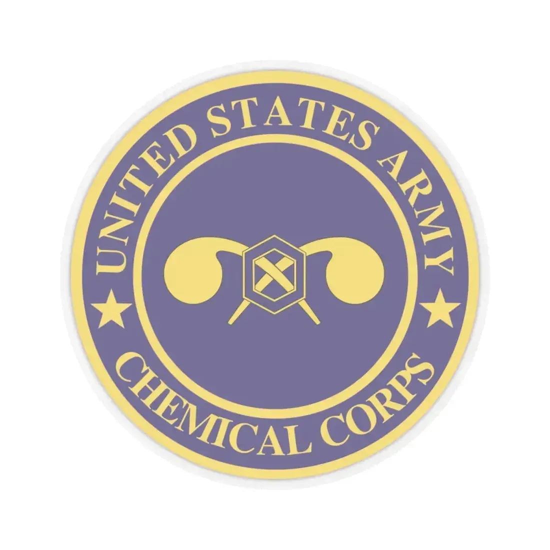 Chemical Corps (U.S. Army) STICKER Vinyl Kiss-Cut Decal 4 Inch Transparent - The Sticker Space