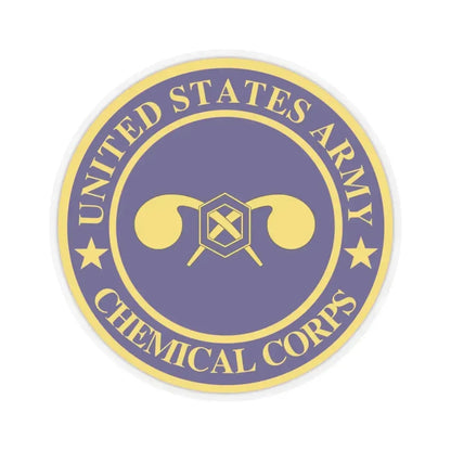 Chemical Corps (U.S. Army) STICKER Vinyl Kiss-Cut Decal 4 Inch Transparent - The Sticker Space