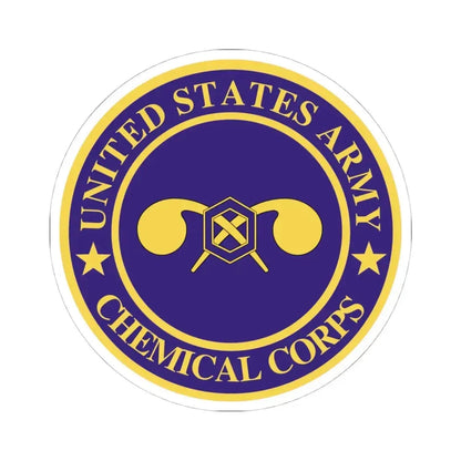 Chemical Corps (U.S. Army) STICKER Vinyl Kiss-Cut Decal 4 Inch White - The Sticker Space