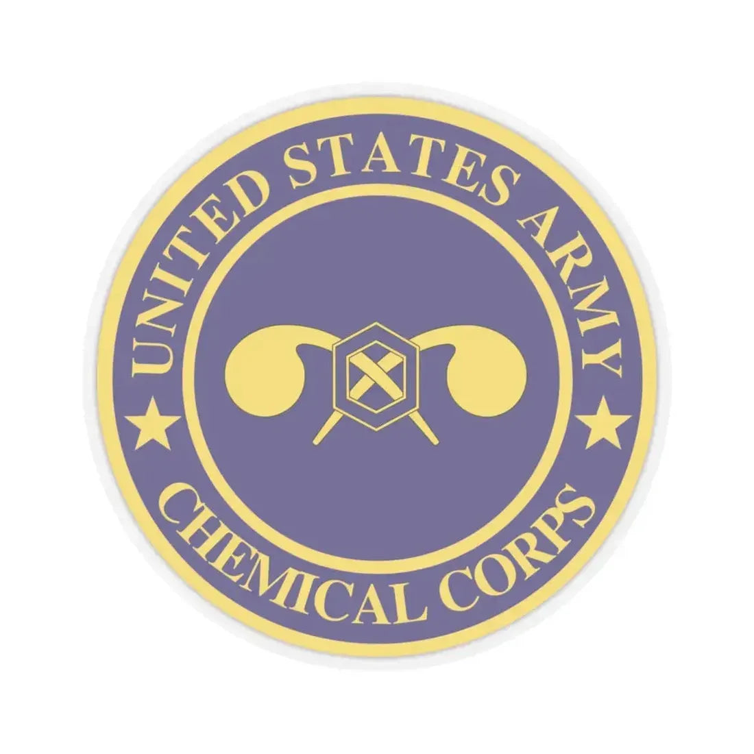 Chemical Corps (U.S. Army) STICKER Vinyl Kiss-Cut Decal 6 Inch Transparent - The Sticker Space