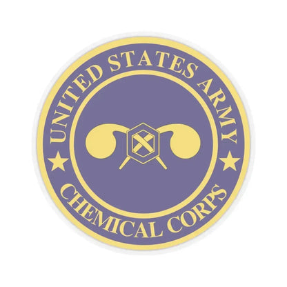 Chemical Corps (U.S. Army) STICKER Vinyl Kiss-Cut Decal 6 Inch Transparent - The Sticker Space